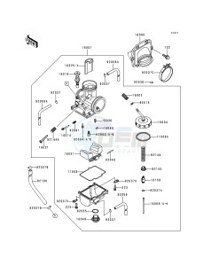 KX 125 K [KX125] (K1) [KX125] drawing CARBURETOR