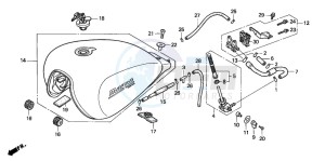 VF750C2 drawing FUEL TANK