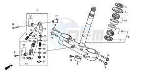 CRF250R drawing STEERING STEM (CRF250R8)/ STEERING DAMPER