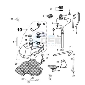 ELY 125DN EU drawing TANK AND FUEL CAP