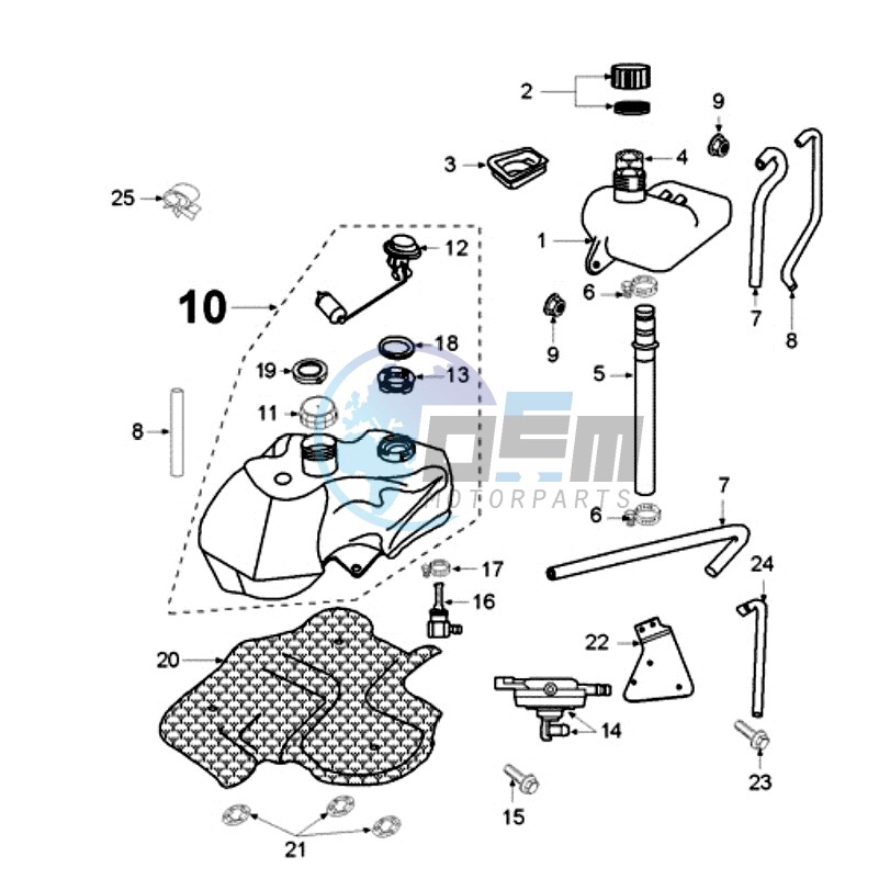 TANK AND FUEL CAP