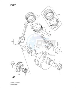 VZ800L1 drawing CRANKSHAFT