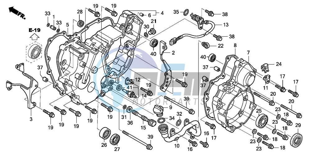 REAR CRANKCASE COVER