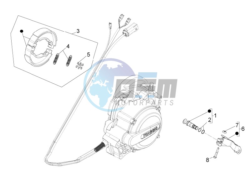 Rear brake - Brake jaw