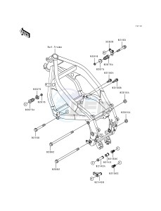 ZX 600 D [NINJA ZX-6] (D1) [NINJA ZX-6] drawing FRAME FITTING