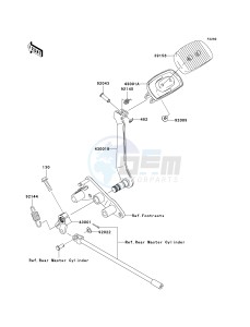 VN 2000 F [VULCAN 2000 CLASSIC LT] (6F-7F) F6F drawing BRAKE PEDAL_TORQUE LINK