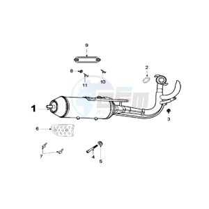 LUDIX 10 RB ONE drawing EXHAUST