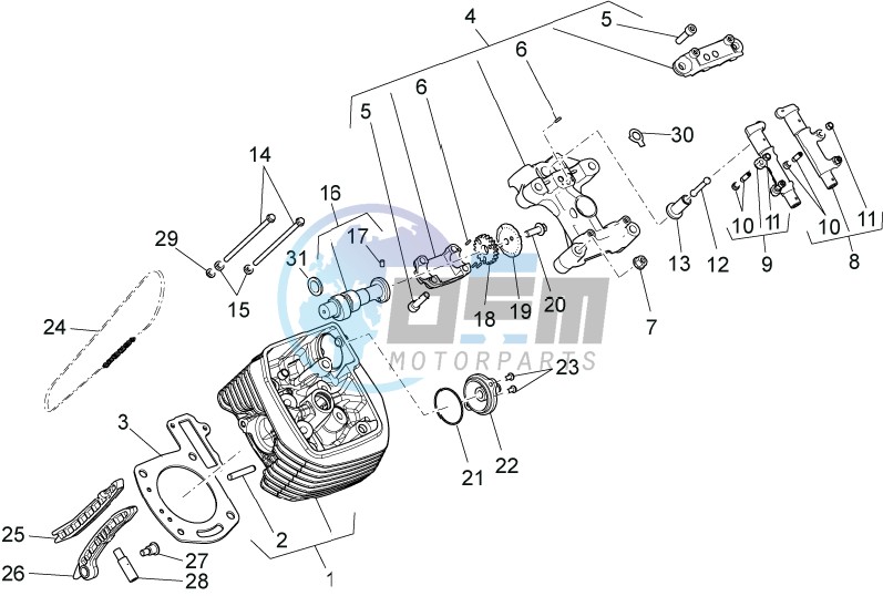 LH cylinder timing system