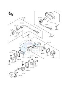 ZX 600 D [NINJA ZX-6] (D1) [NINJA ZX-6] drawing TURN SIGNAL