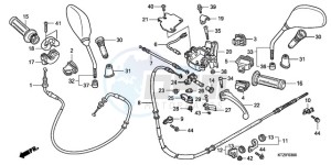 PES1509 Europe Direct - (ED / 2ED) drawing HANDLE LEVER/SWITCH/CABLE