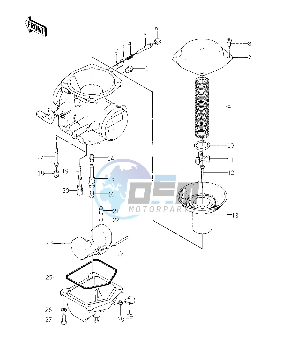 CARBURETOR PARTS -- KZ400-A2- -