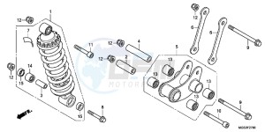 NC700XD NC700X 2ED drawing REAR CUSHION