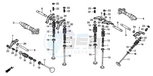 VT600C drawing CAMSHAFT/VALVE