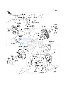 MULE_600 KAF400B9F EU drawing Rear Hub