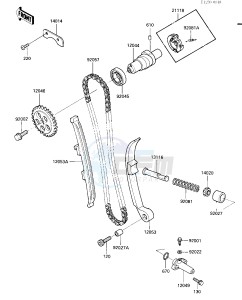 KLT 185 A [KLT185] (A1-A2) [KLT185] drawing CAMSHAFT_CHAIN_TENSIONER