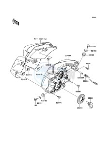 ER-6n ABS ER650D9F GB XX (EU ME A(FRICA) drawing Headlight(s)