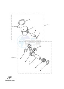 YZ125 (B4X2) drawing OPTIONAL PARTS 1