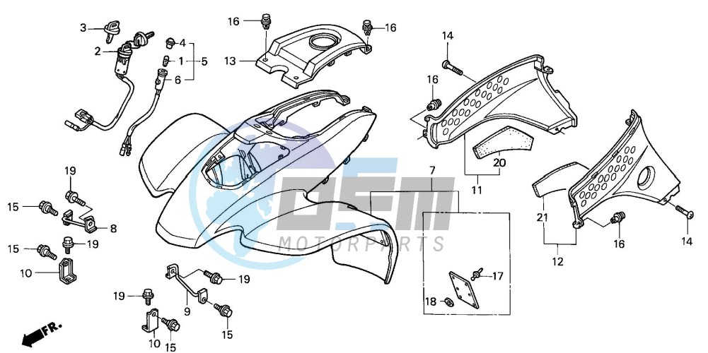 FRONT FENDER (TRX400EXX-4)