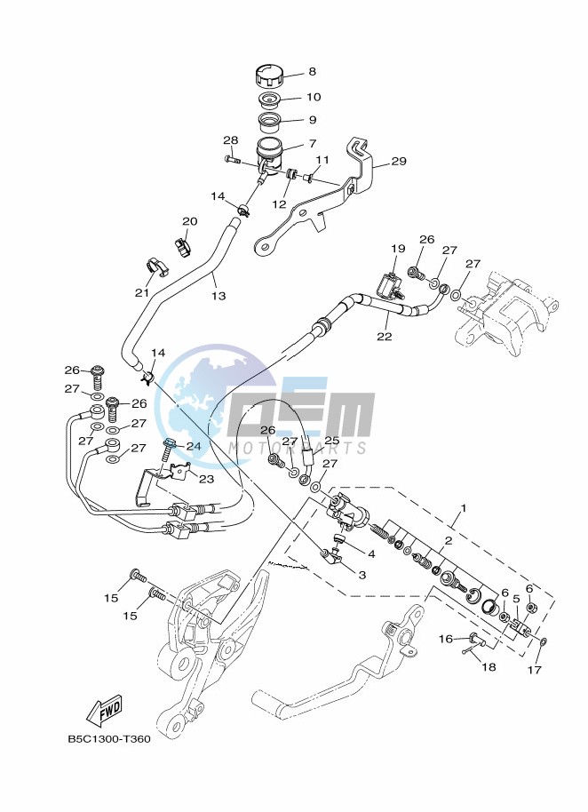 REAR MASTER CYLINDER