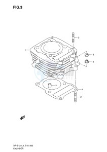 DR-Z125 EU drawing CYLINDER