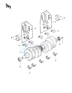 KZ 650 E [LTD] (E1) [LTD] drawing CRANKSHAFT