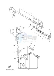 MTN-1000D MT-10 SP MT-10 SP (BW81) drawing SHIFT SHAFT