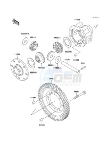 MULE 3010 4x4 KAF620-E5 EU drawing Differential