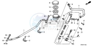 VTR2509 ED / LL MK drawing REAR BRAKE MASTER CYLINDER