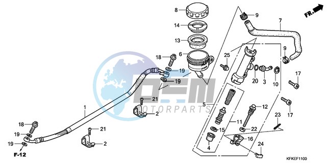 REAR BRAKE MASTER CYLINDER