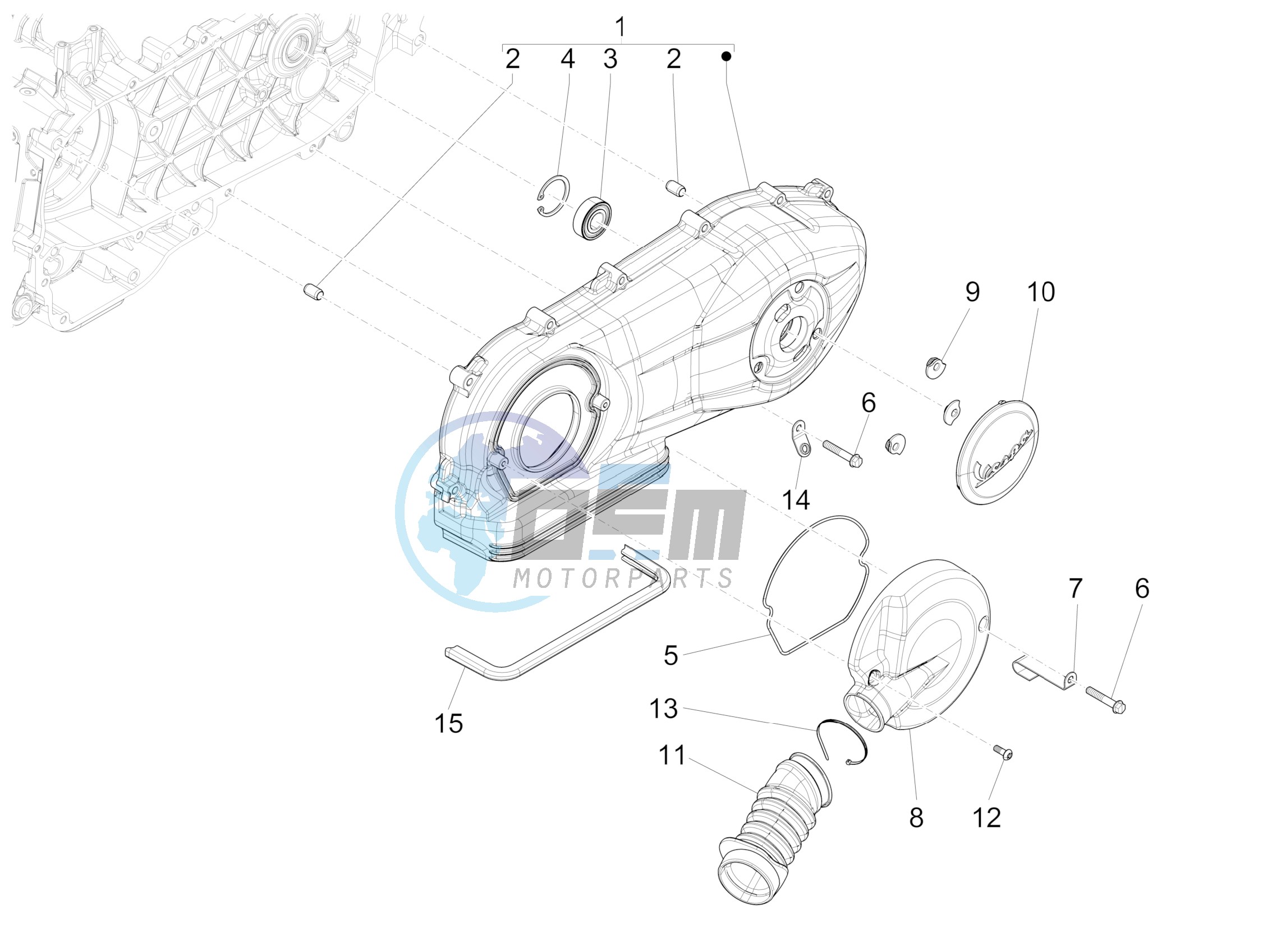 Crankcase cover - Crankcase cooling