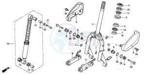 NH80MS drawing FRONT FORK