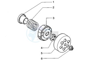 ET4 125 drawing Centrifugal Clutch