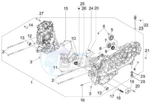 Sport City Street 300 4t 4v e3 drawing Crankcase