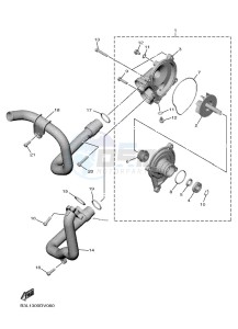 YZF1000D YZF-R1M (B4SD) drawing WATER PUMP