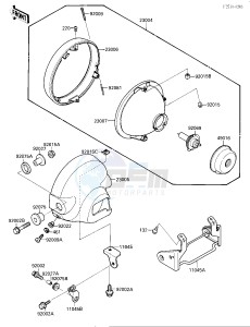 EL 250 B [ELIMINATOR[ (B2-B3) [ELIMINATOR drawing HEADLIGHT-- S- -