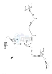 LT-A500X(Z) drawing FRONT BRAKE HOSE