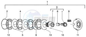 PX 150 E U.S.A. drawing Clutch