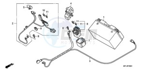 CBR1000RA9 France - (F / ABS CMF HRC MKH) drawing BATTERY (CBR1000RA)