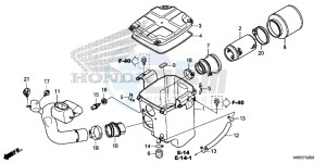 TRX420FE1F TRX420 Europe Direct - (ED) drawing AIR CLEANER