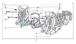 Granturismo 200 L U.S.A. drawing Crankcase