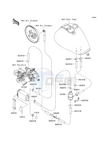 VN 1500 J [VULCAN 1500 DRIFTER] (J1-J2) [VULCAN 1500 DRIFTER] drawing FUEL EVAPORATIVE SYSTEM