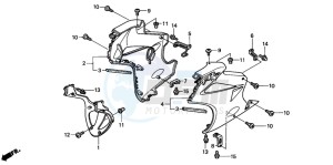 VFR800A drawing LOWER COWL