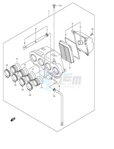 GSF600 (E2) Bandit drawing AIR CLEANER