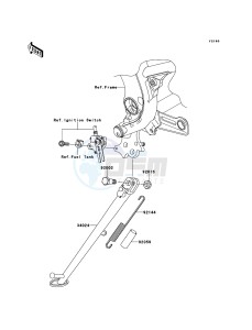 VERSYS KLE650B8F GB XX (EU ME A(FRICA) drawing Stand(s)