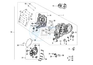 JET FORCE - 125 cc drawing CRANKCASE