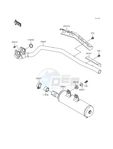 KVF 400 B [PRAIRIE 400] (B1) [PRAIRIE 400] drawing MUFFLER-- S- -