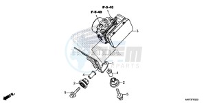 CBR1000S1H 2ED - (2ED) drawing ABS MODULATOR