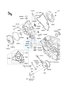 KRF 750 J [TERYX 750 FI 4X4 LE] (J9FA) J9FA drawing ENGINE COVER-- S- -