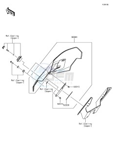 VERSYS 1000 KLZ1000BHF XX (EU ME A(FRICA) drawing Accessory(Windshield,Large)