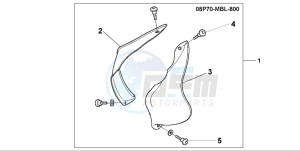 NT650V DEAUVILLE drawing KNUCKLE VISOR